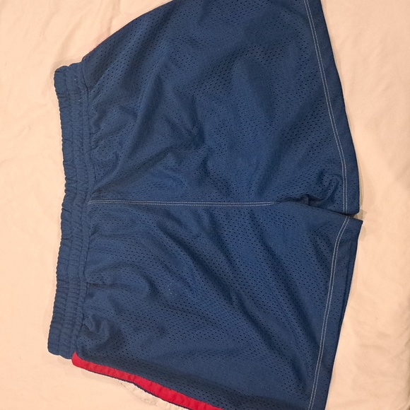 Silkworld, Size XL, Blue/Red/White Mesh Workout/Swim Trunks - Picture 2 of 3